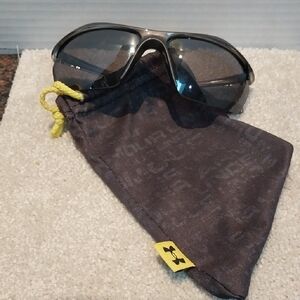 Under Armour Black Sunglasses with Yellow Accents